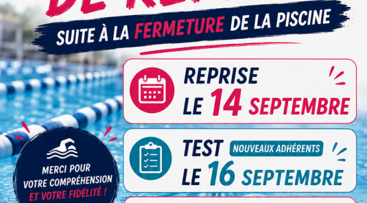 🚨🚨 Modification des dates de reprise 🚨🚨